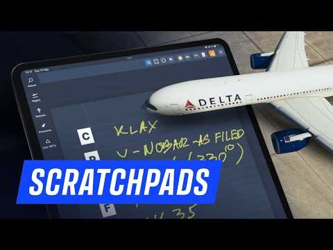 All your notes, now inside Navigraph Charts with Scratchpads