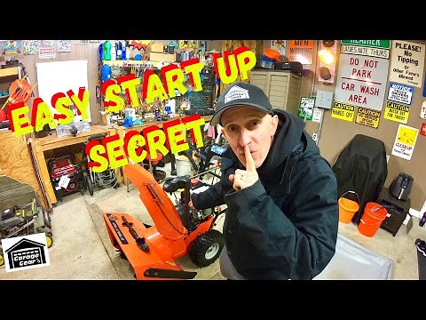 HOW TO START A SNOWBLOWER FOR BEGINNERS- Plus My SECRET To Easy Starts