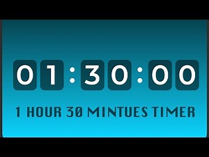 1 HOUR 30 MINUTES TIMER | 1HOUR 30 MIN STOPWATCH