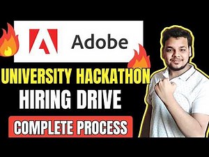 Adobe University Hackathon | Adobe Hiring Process - Hackathon | Online Assessment & Coding