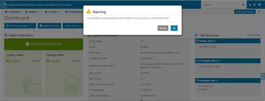 IDPA: Proper shutdown process for the Integrated Data Protection Appliance