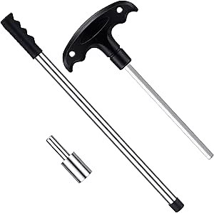 Lasten 3 Pcs Pool Cover Tool Set - 29 Inch Pool Cover Removal Installation Rod Aluminum Tamping Tool Anchor Key for Easy Installation