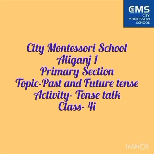 CMS Aliganj I on Instagram: "🌼 Activity Report 🌼 🌼 Class 4 I 🌼 👩‍🏫 Teacher – Ms. Anika Sonwani Class 4 I participated in an engaging and interactive activity to practice Past and Future Tense 📚. Students enthusiastically interviewed each other, framing questions and responses using both tenses 💬. The activity not only strengthened their understanding of grammar concepts 📈 but also boosted their confidence in using correct sentence structures 💪. The session was a huge success 🎉, and st