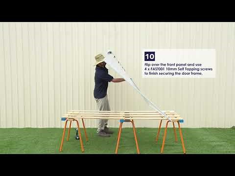 Absco Sheds - 15081RSK - Reverse Skillion Shed Assembly