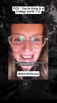 pov: you're living in a creepy world 😱 #horror #horrostories #creepy