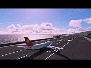 Boeing 747 Massive Takeoff at Madeira Airport with Beach View