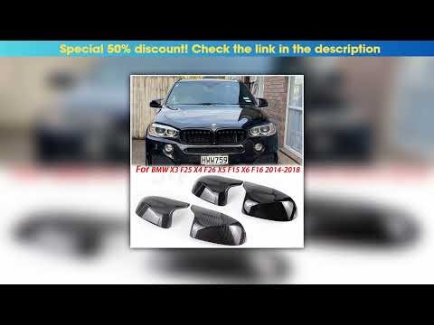 Best Auto Car Rear View Side Mirror Cover Trim for BMW F25 X3 F26 X4 F15 X5 F16 X6 2014 2015-2018 B
