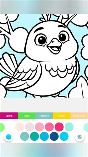 Let's color the birds 🐦🦜 #art #drawing #coloring