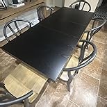 Extendable Dining Room Table for 4 6 8, 55"-70.9" Kitchen Table Rectangle Wood, Expandable Dining Table with Hidden Storage, Space Saving Farmhouse Kitchen Table for Kitchen Dining Living Room