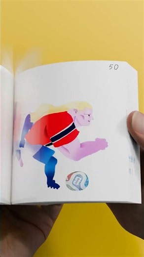Haaland, Haaland Draw Flipbook Art ⚽🔥 Hyper Flipbook Animation