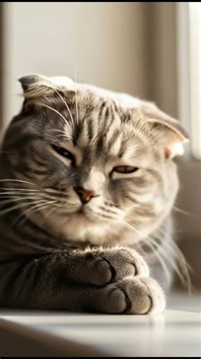 Sleepy Chubby Cat Tries to Stay Awake… and Fails 😴🐾