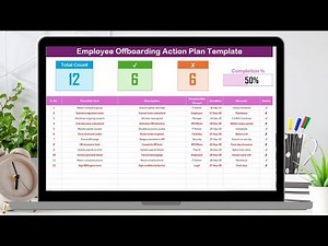 Employee Offboarding Action Plan Checklist Template in Excel
