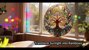 Butterfly Sun Catchers Indoor Window-Colorful Stained Acrylic Hanging for Window Doors Home Decoration,Christmas,Thanksgiving Day,Mother's Day Birthday Gift for Women,Men,and Mom(7.8 in)