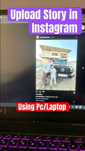 How to Upload Instagram story using Laptop/pc #instagram #tipsandtricks #story #insta #reels #shorts