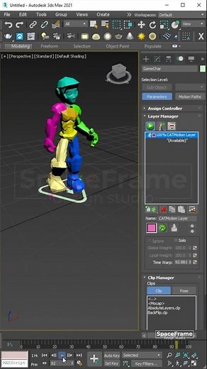 How to make animated characters in 3dsmax #animation #ytshorts