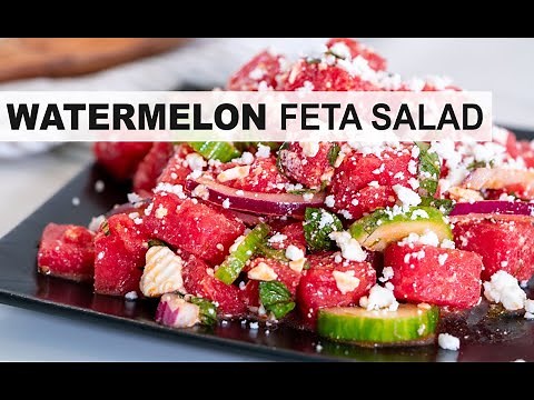 WATERMELON FETA SALAD | perfect summer salad recipe to keep you cool and hydrated!