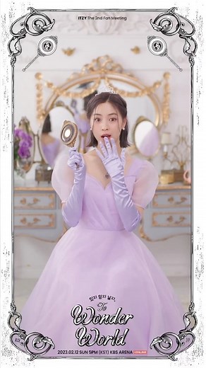 ITZY on Instagram: "ITZY The 2nd Fan Meeting 있지 믿지, 날자! "To Wonder World" #RYUJIN 🪞 ✅ YES24 bit.ly/3iTH1tk ✅ Beyond LIVE bit.ly/405I1vc 🏰 2023.02.12 SUN 5PM (KST) 🏰 KBS ARENA & Beyond LIVE #ITZY #MIDZY @itzy.all.in.us #있지믿지날자 #ToWonderWorld"