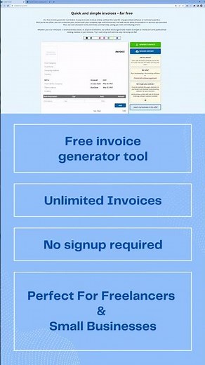 Free Tool Of The Day : Createinvoice.online (Invoice generator)