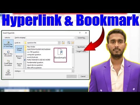 MS Word Hyperlink,Bookmark In Hindi | Hyperlink और Bookmark in Hindi | MS Word