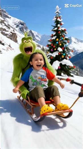🤗GRINCH SLEIGH RIDE #youtubeshorts
