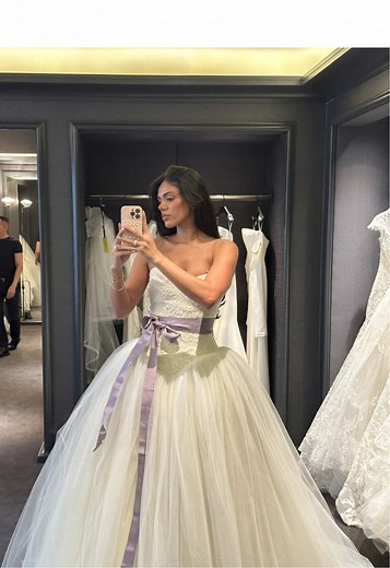 Trying on the Bride Wars Vera Wang Dress