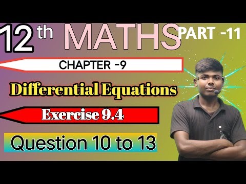 12th Maths Exercise 9.4 Question no 10 to 12 #exercise-9.4