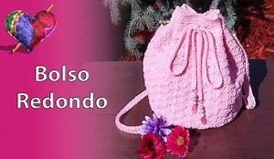Bolso redondo tejido a crochet paso a paso - Patrones gratis 🧵