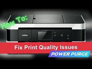 How to Fix Blank Pages - Access POWER PURGE and fix printing issues on a Brother MFC DCP printer