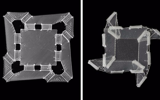 哈佛发明软体折叠机器人，移动变形不用电，革命性技术