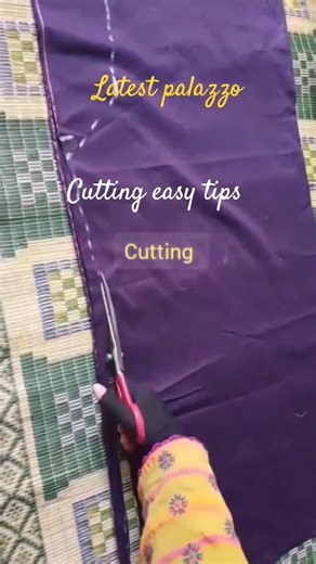 elegant palazzo cutting/latest design/cutting #shortsvideo #shortsfeed #sewinghacks