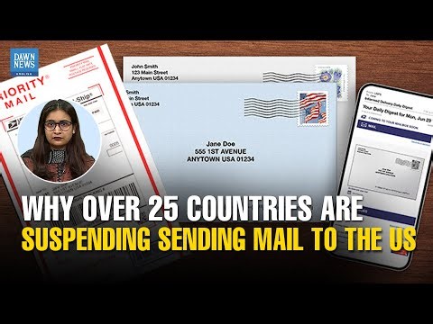 Why Over 25 Countries Are Suspending Sending Mail to the US | Dawn News English