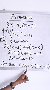 1.6K views · 23 reactions | How to open brackets using the FOIL method | Part 2 #foilmethod #FOIL #schoolofmathematicsnigeria #mathreels #mathtutorials #mathematics #openbrackets #algebraicexpression #algebra | School of Mathematics, Nigeria | Facebook
