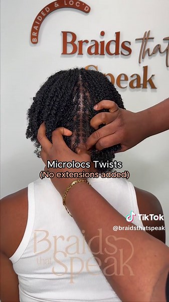 Stunning Microlocs Braids with Natural Hair