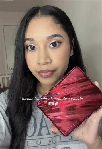 Soft glam look using Morphe’s “Naughty” Eyeshadow Palette❣️💌🪽 @Morphe Cosmetics #morphe #eyeshadow #eyeshadowpalette #makeuplook #makeup