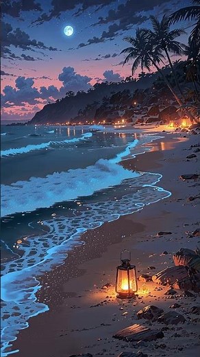 🌊 Ocean Night Lo-Fi | Chill Beats for Relax #lofi