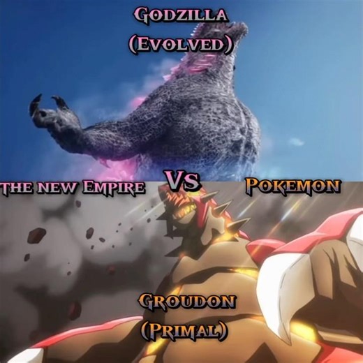Godzilla evolved vs primal groudon
