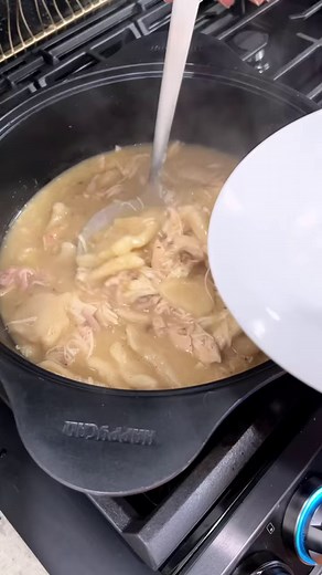 Chicken and dumplings made with a rotisserie chicken from Costco. #chickenanddumplings #southerncooking #FacebookReelsContest | James Strange