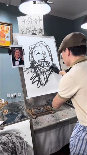 Don't let this guy draw your photo #shortsvideo