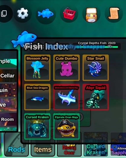 Panduan Mendapatkan Crystal Fish di Crystal Depths