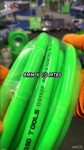DSD TOOLS 8mm Air Hose 15 Bar, Quick Release, 1/4” BSPT, Green