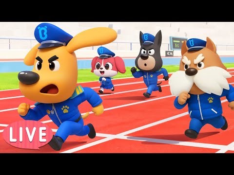 🔴LIVE | Police Boot Camp | Fun Adventure | Police Cartoon for Kids | Sheriff Labrador