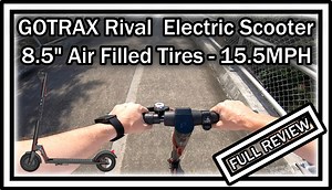 GOTRAX Rival Commuting Folding Electric Scooter 8.5" Air Filled Tires - 15.5MPH FULL REVIEW
