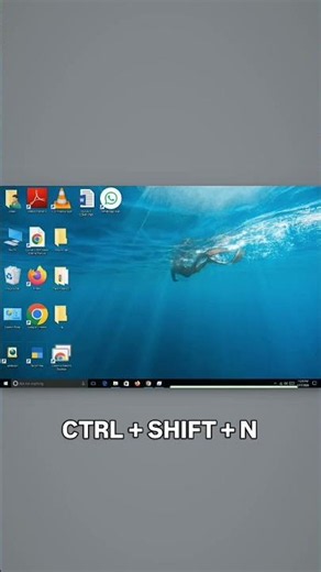 🤯 Create a New folder without NAME in just a few seconds .#trending #computertricks