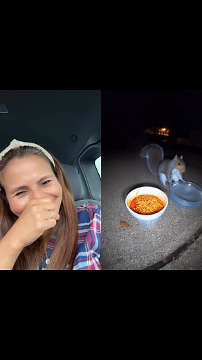 #lol #squirrel #spicynoodles #funny #foryoupageシ | Chona Bajao