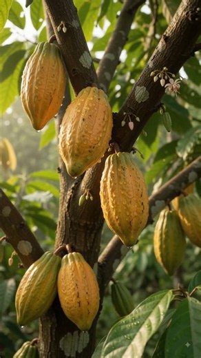 From Cacao Seed to Chocolate Pod in 30 Seconds 🌱🍫 | Complete Life Cycle#shorts