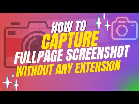 Capture Full Webpage Screenshot Without Any Extension (Easy Method)