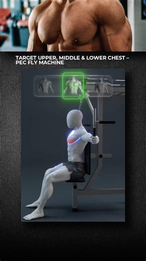 Pec Fly Machine: Upper, Middle & Lower Chest