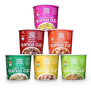 Keen One Quinoa Variety Pack - Try All Six Flavors of Our Healthy and Delicious Royal Organic Quinoa (Pack of 6 Cups)