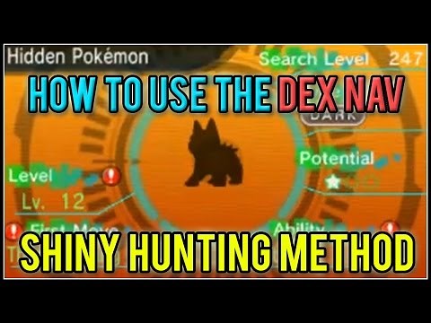 How to use the DexNav and DexNav Sneak Shiny Hunting Method Pokemon Omega Ruby and Alpha Sapphire