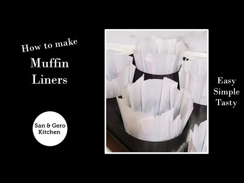 How to make homemade Muffin Liners
